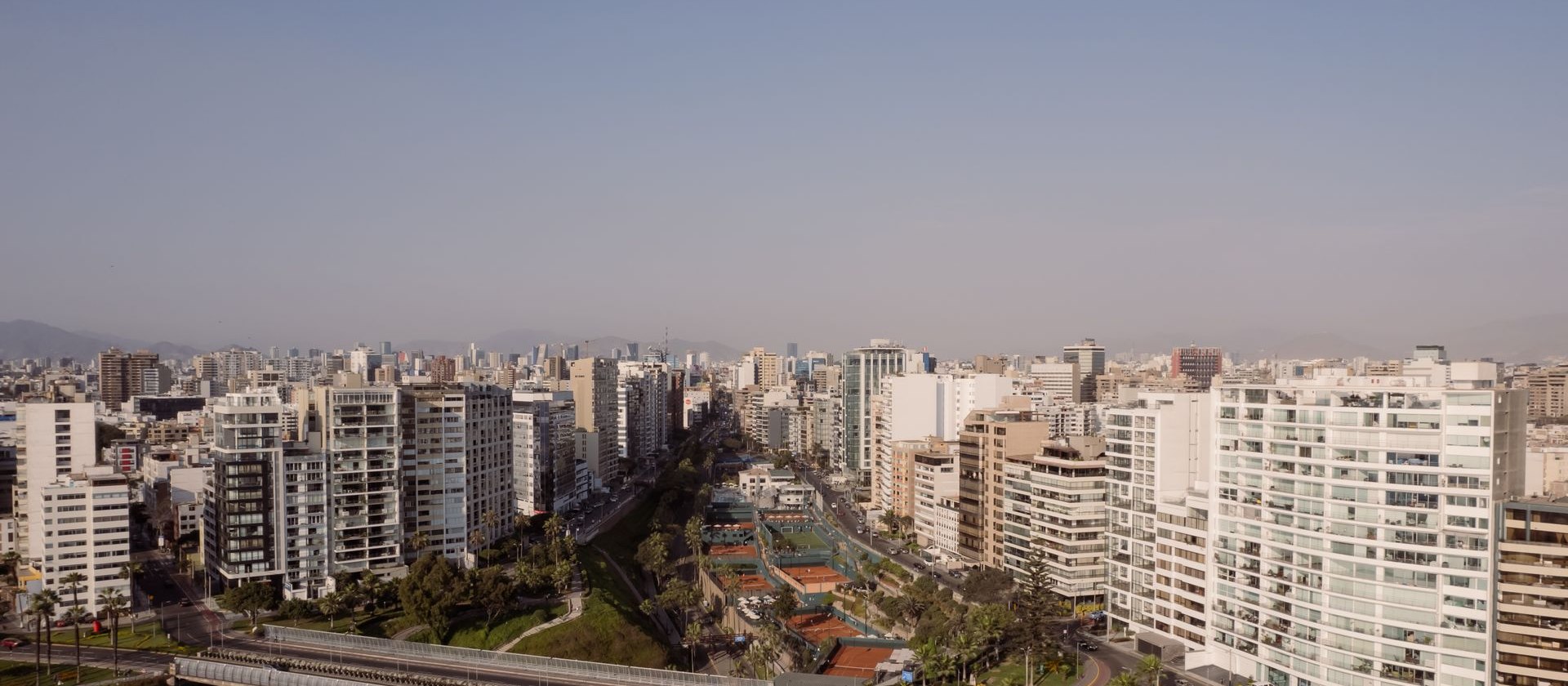 Aerial view of Lima, Peru
